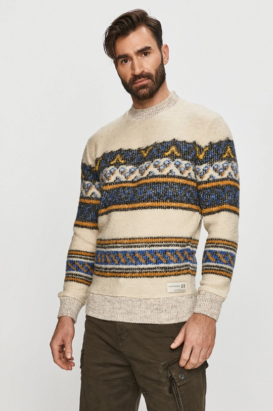 beżowy Scotch & Soda - Sweter Męski