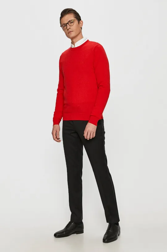 Hugo - Sweter 50435701 czerwony