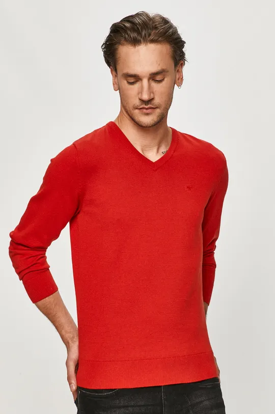 czerwony Tom Tailor - Sweter Męski