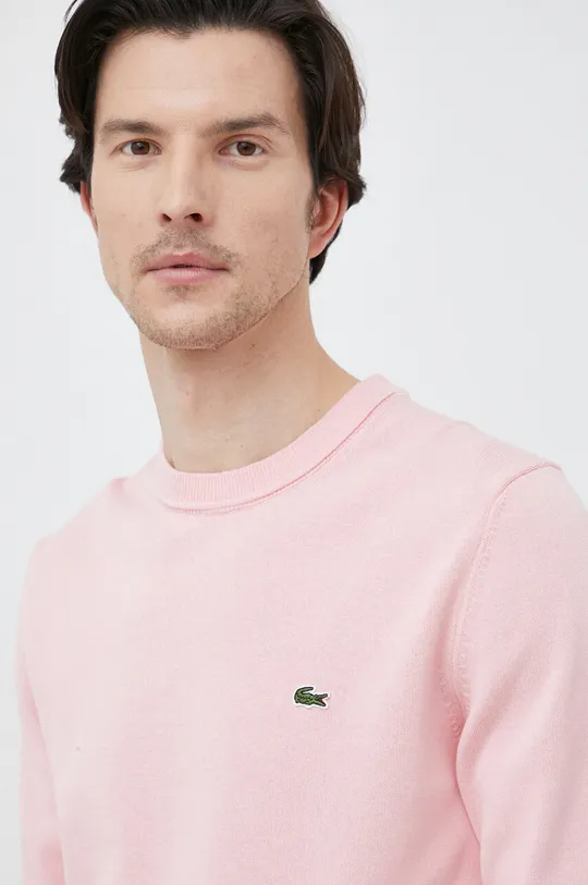 różowy Lacoste sweter