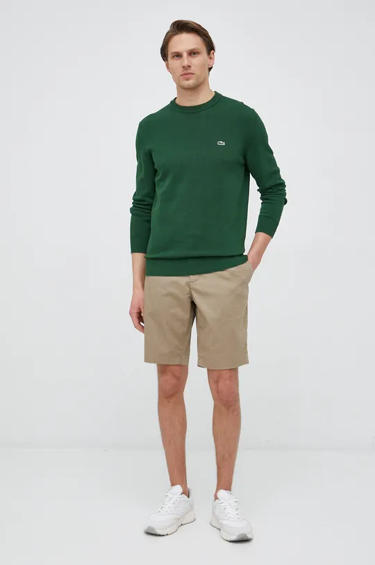 Lacoste pulover verde