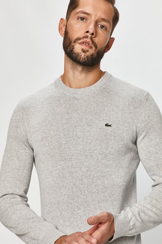 srebrny Lacoste sweter