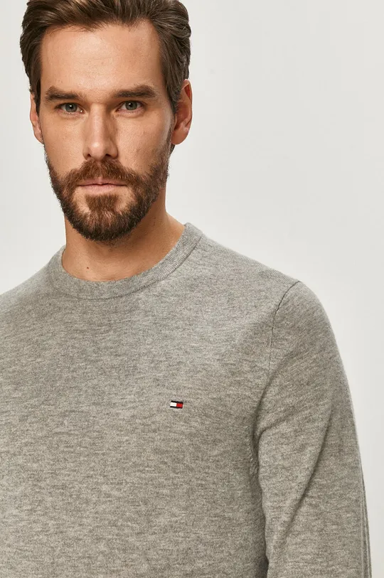 sivá Tommy Hilfiger - Vlnený sveter