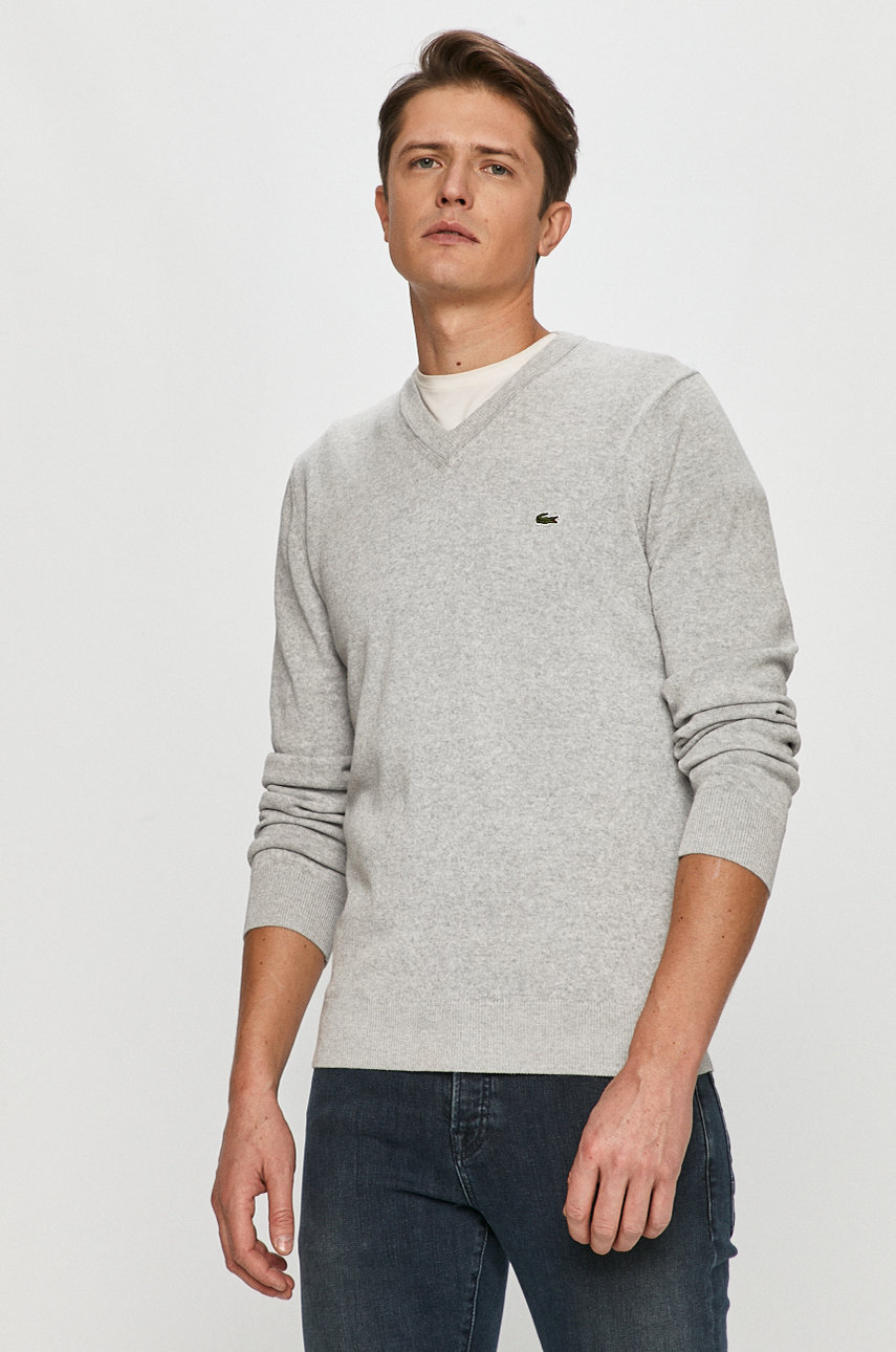 Свитер Lacoste мужской цвет серый | ANSWEAR.ua