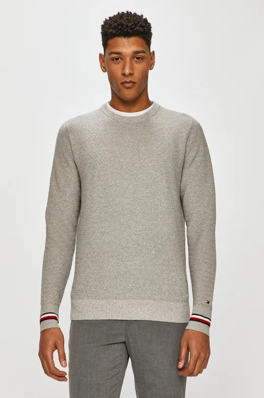 szary Tommy Hilfiger - Sweter