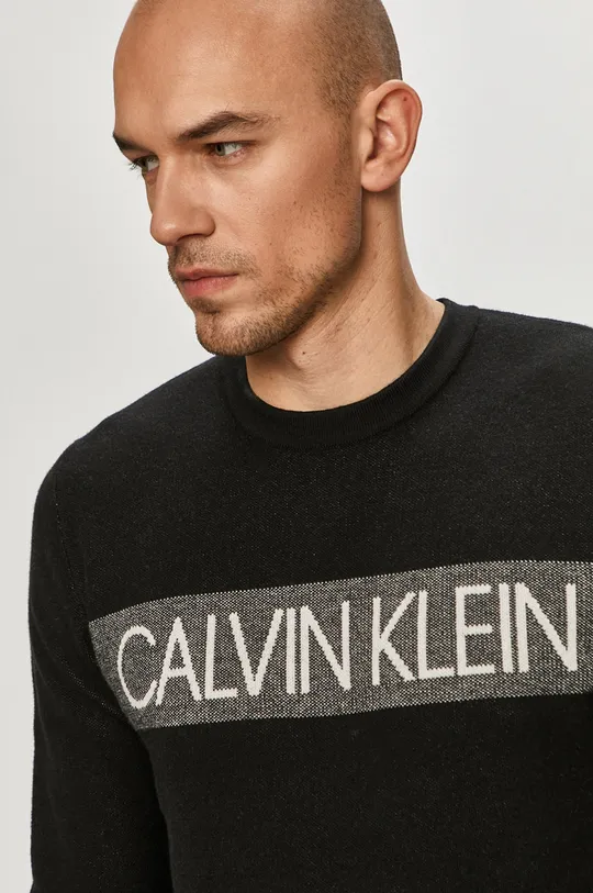czarny Calvin Klein - Sweter