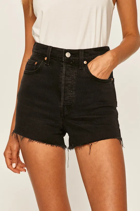 black Levi's denim shorts Women’s