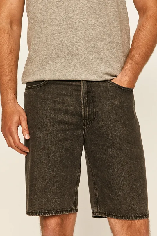 sivá Lee - Rifľové krátke nohavice Pánsky