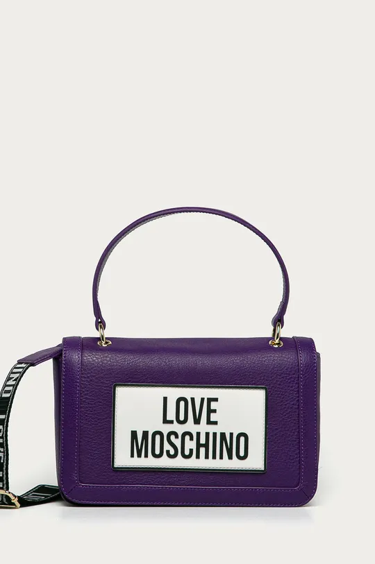 fialová Love Moschino - Kožená kabelka Dámsky