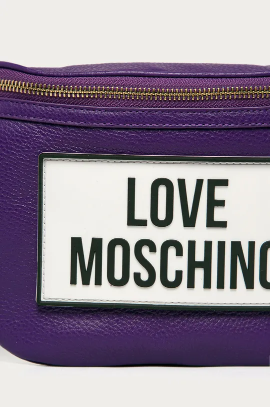 Love Moschino - Kožená ľadvinka fialová