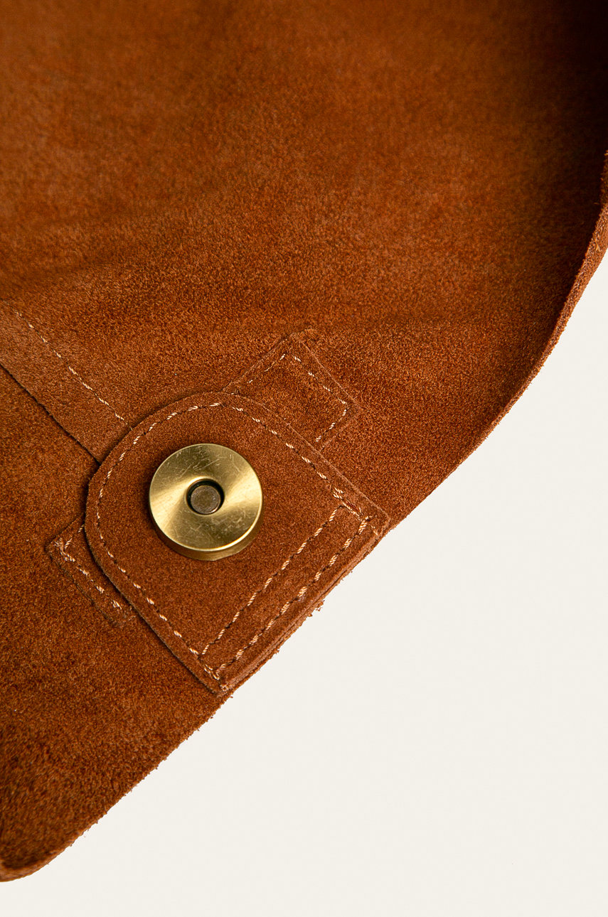 Pepe Jeans Kožená kabelka Luca Bag, barva hnědá ANSWEAR.cz