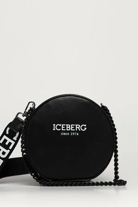 čierna Iceberg - Kožená kabelka Dámsky
