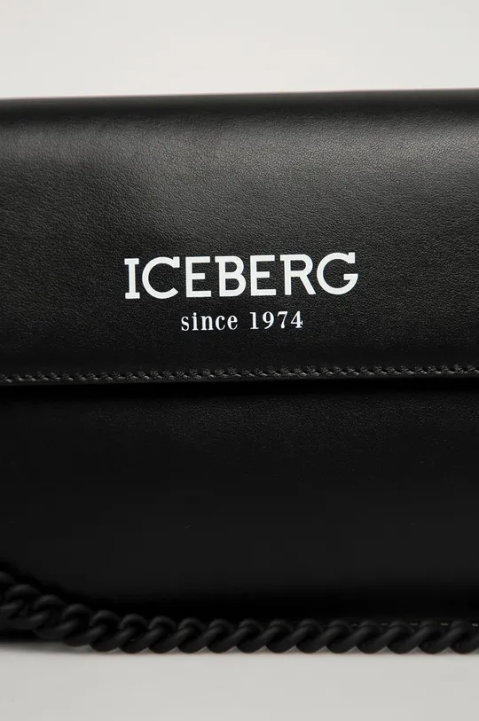 Iceberg - Kožená kabelka čierna