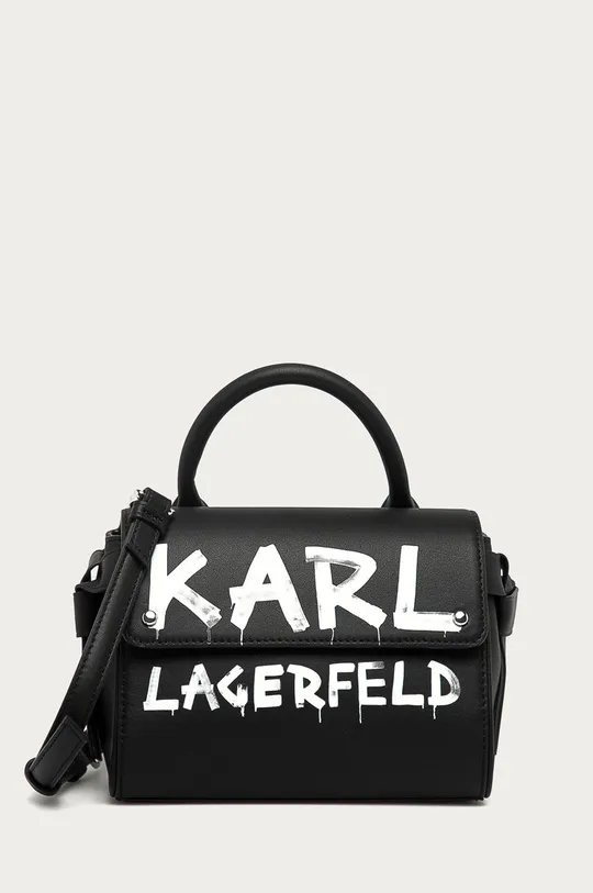 čierna Karl Lagerfeld - Kožená kabelka Dámsky