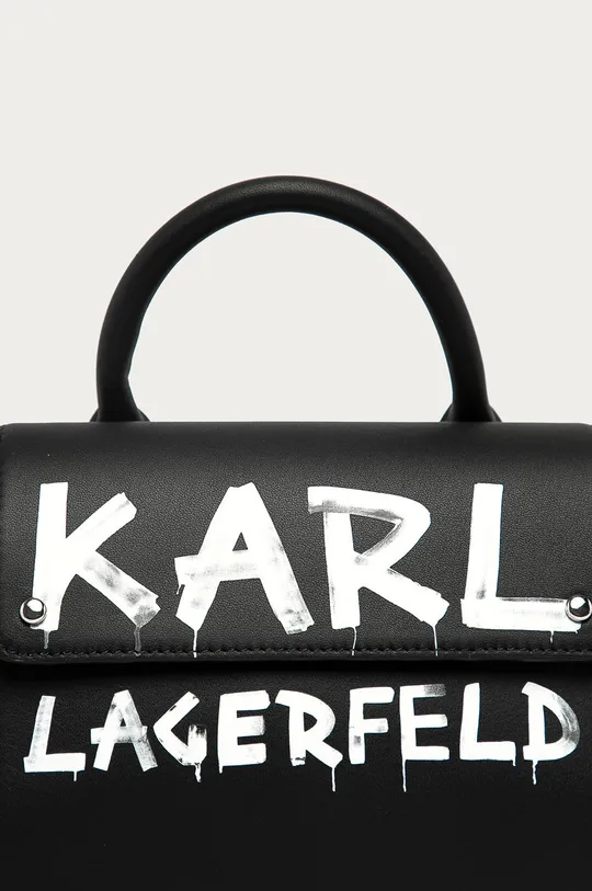 Karl Lagerfeld - Bőr táska fekete