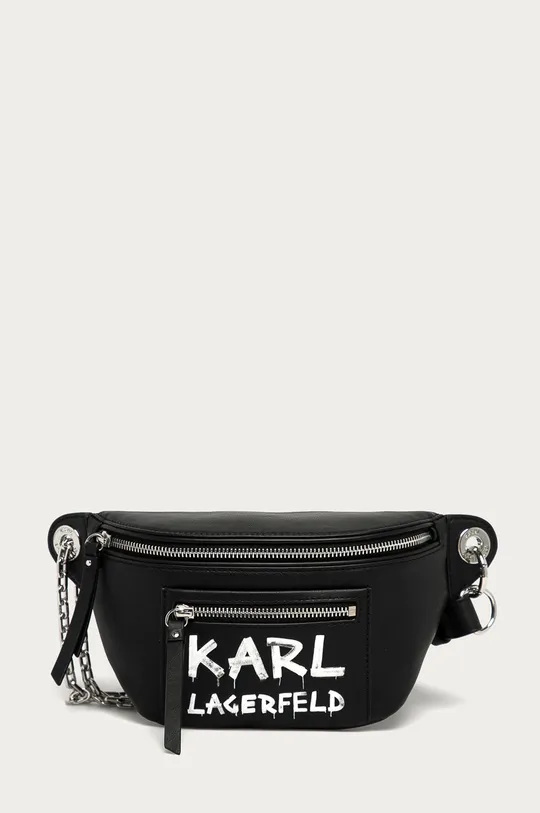 čierna Karl Lagerfeld - Kožená ľadvinka Dámsky