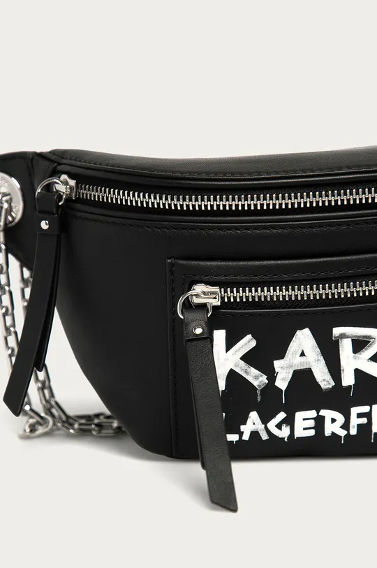 Karl Lagerfeld - Kožená ľadvinka čierna