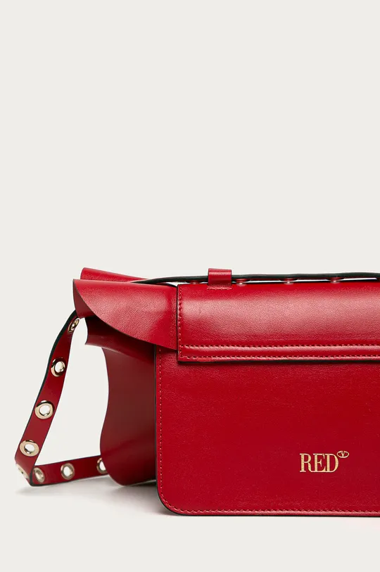 červená Red Valentino - Kožená kabelka