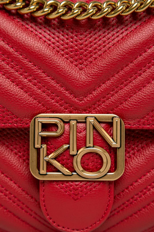 Pinko - Kožená kabelka burgundské