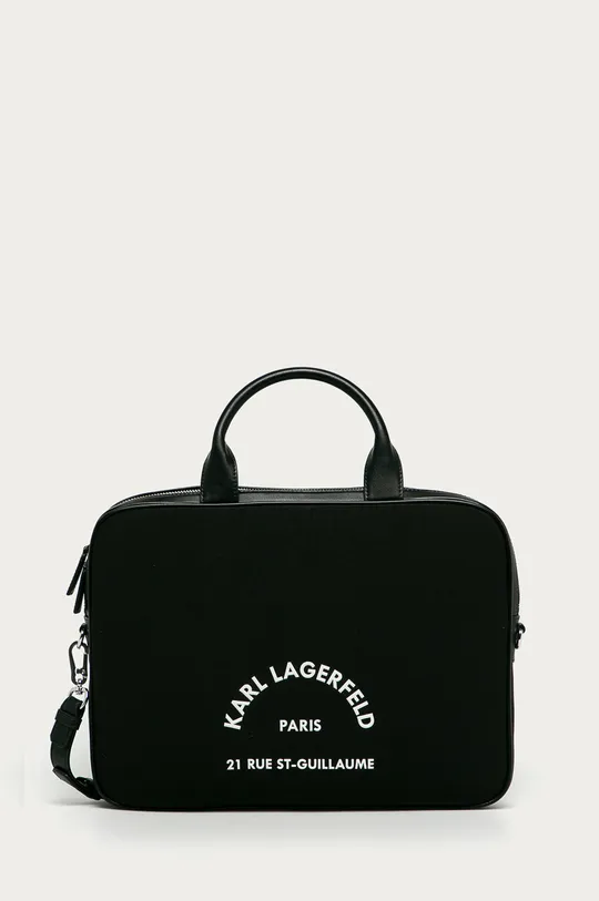 Karl Lagerfeld - Torba 205W3243 tekstylny czarny 205W3243