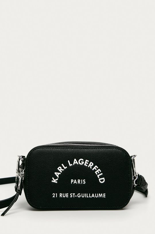 čierna Karl Lagerfeld - Kožená kabelka Dámsky