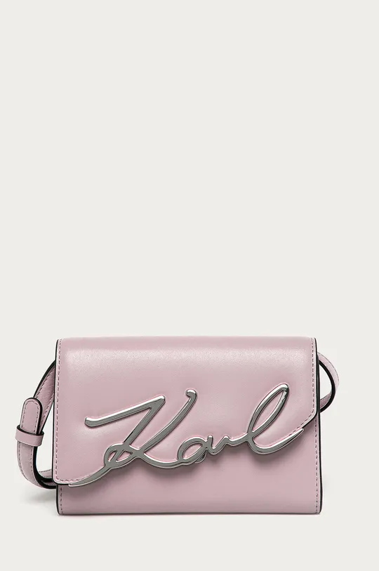 różowy Karl Lagerfeld - Torebka skórzana 205W3001 Damski
