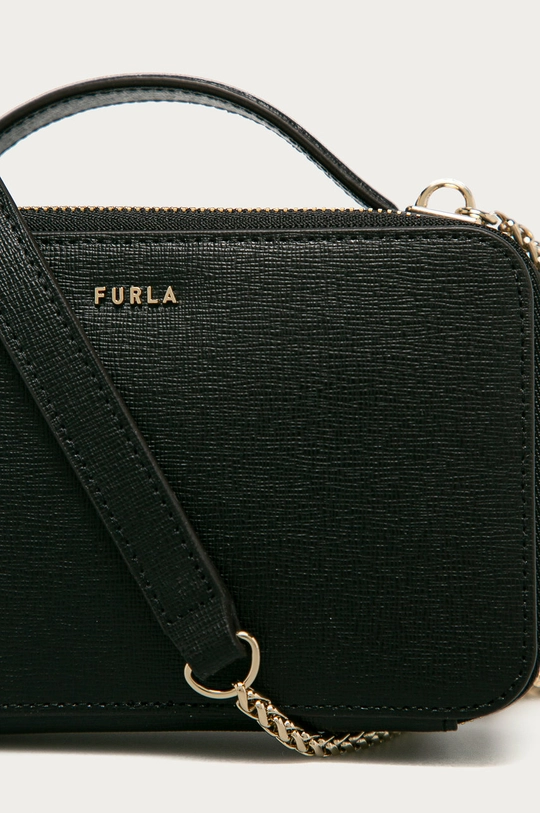 Furla - Kožna torbica Babylon crna