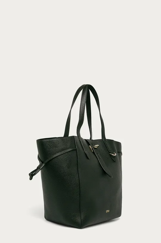 Furla - Δερμάτινη τσάντα μαύρο