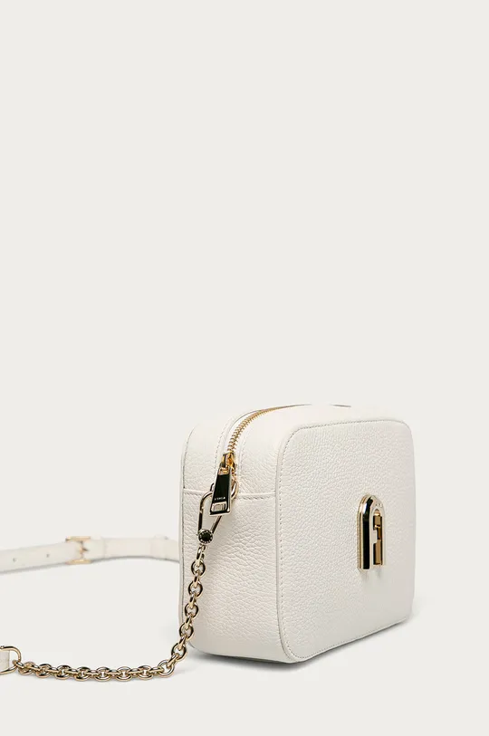 Furla - Kožená kabelka Sleek biela