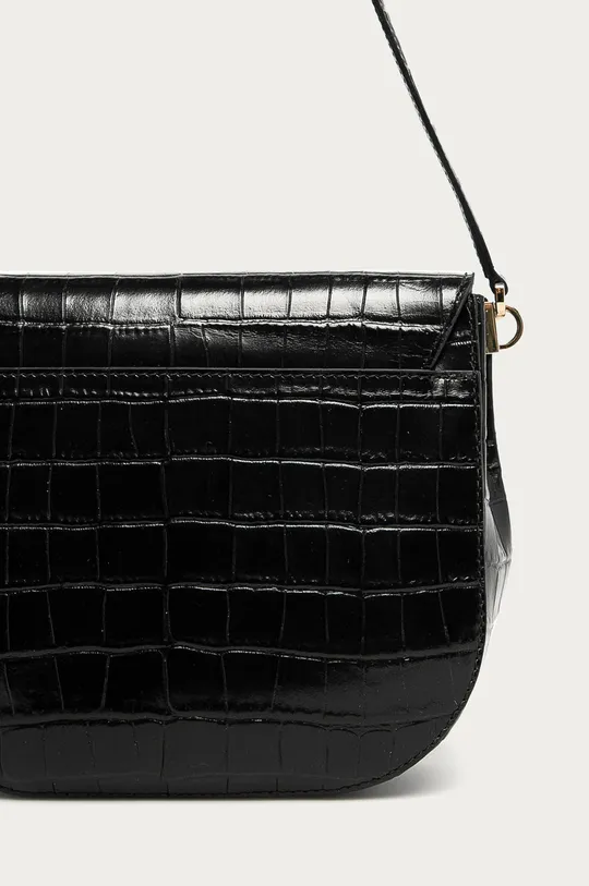 čierna Furla - Kožená kabelka Sleek