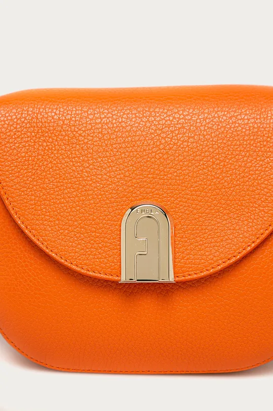 Furla - Kožená kabelka Sleek oranžová