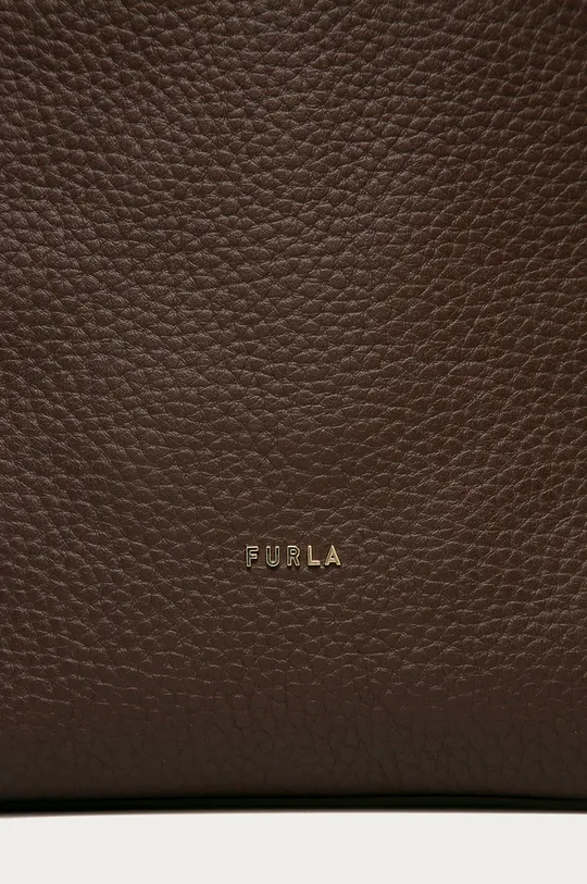 Furla - Kožená kabelka Grace hnedá