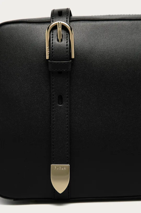 Furla - Kožená kabelka Block čierna
