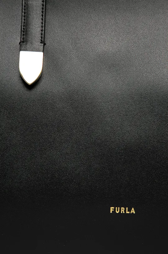 Furla - Шкіряна сумочка Block чорний