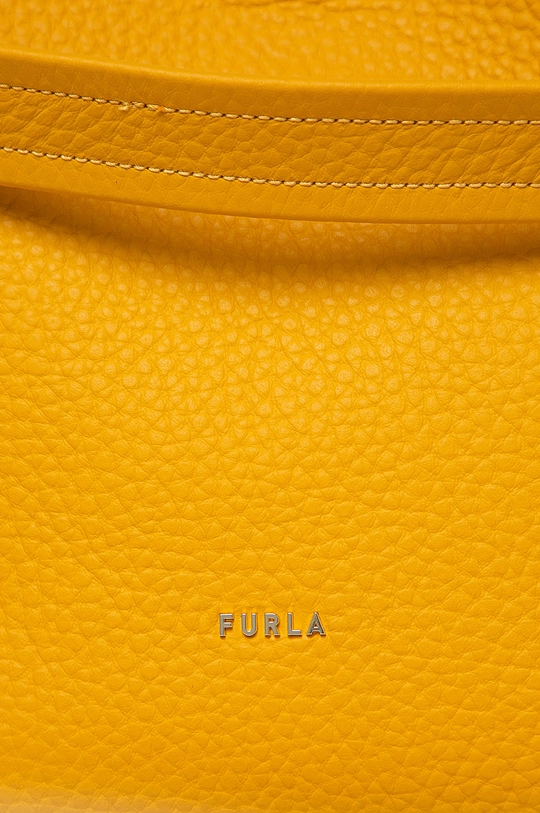 Furla - Kožená kabelka Grace žltá