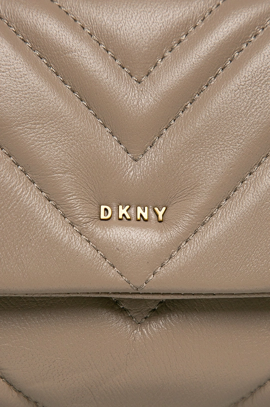 Dkny - Kožená kabelka hnedá