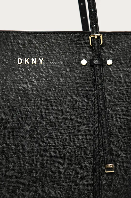 Dkny - Kožená kabelka čierna
