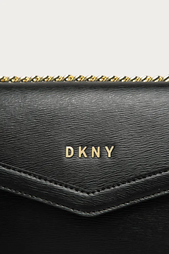 Dkny - Kožená kabelka čierna