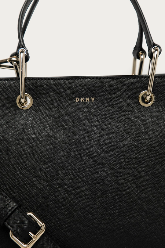 Dkny - Kožená kabelka čierna