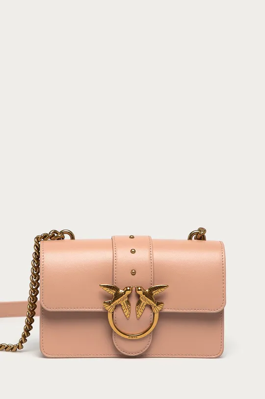 ružová Pinko - Kožená kabelka Dámsky