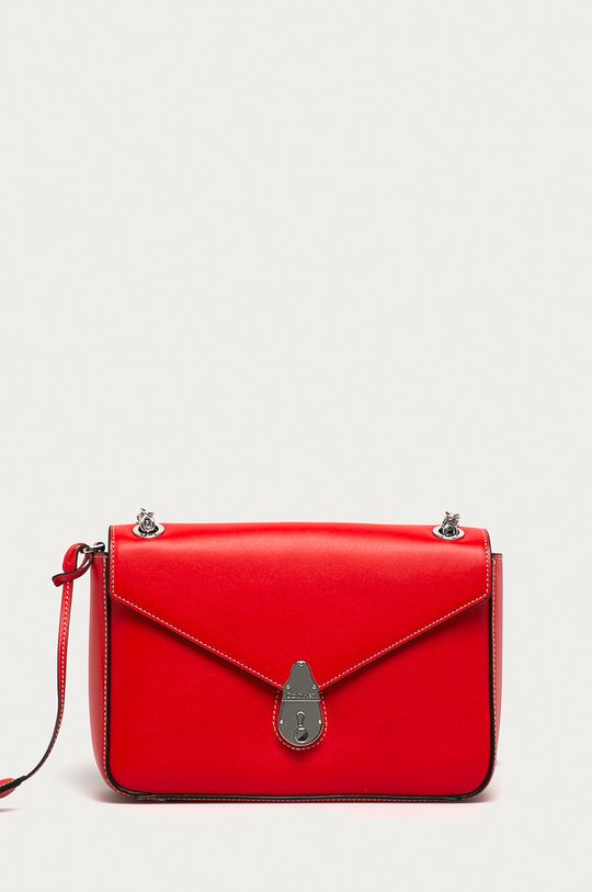 червен Calvin Klein - Кожена чанта Жіночий