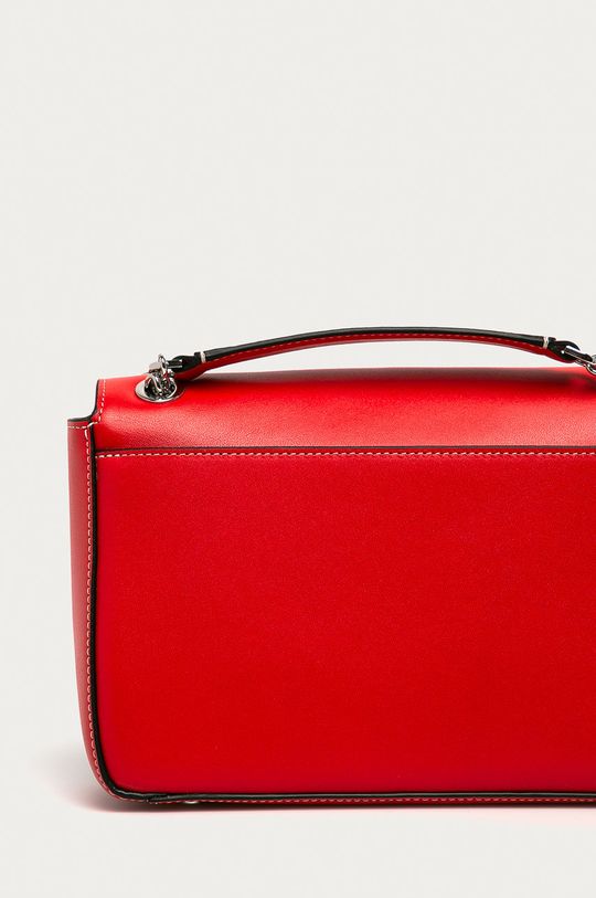červená Calvin Klein - Kožená kabelka
