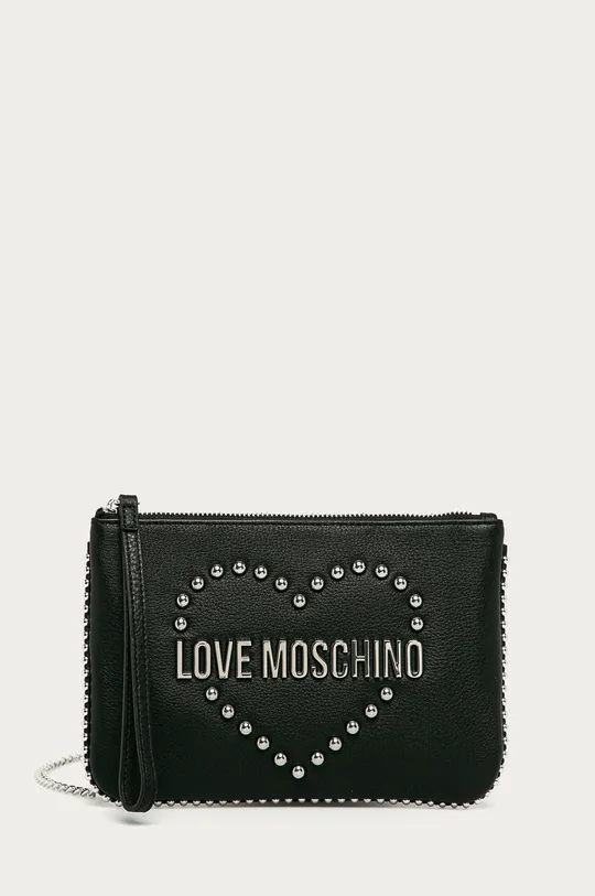čierna Love Moschino - Kožená kabelka Dámsky