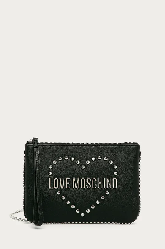 czarny Love Moschino - Torebka skórzana Damski