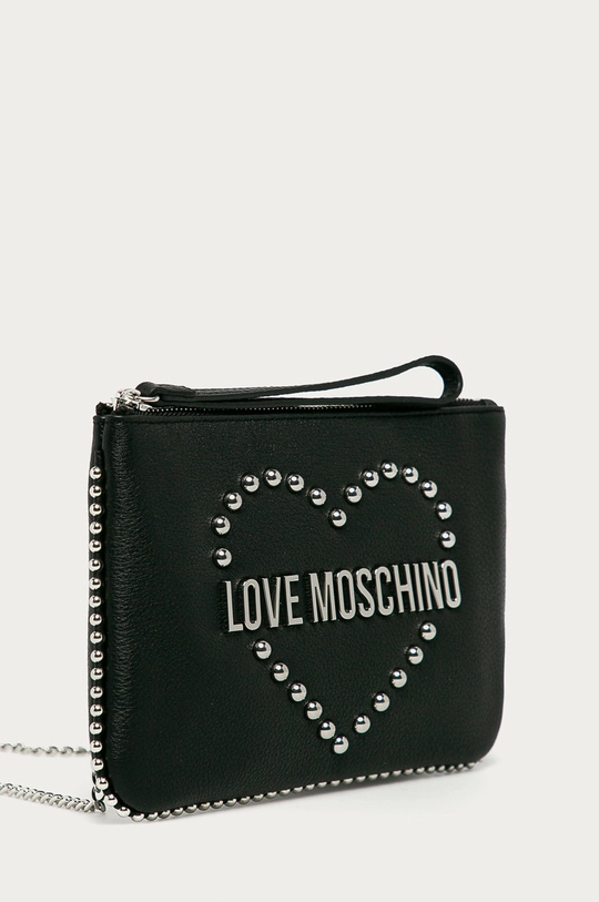 Love Moschino - Torebka skórzana czarny