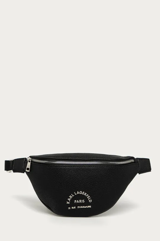 чёрный Karl Lagerfeld - Кожаная сумка на пояс Мужской