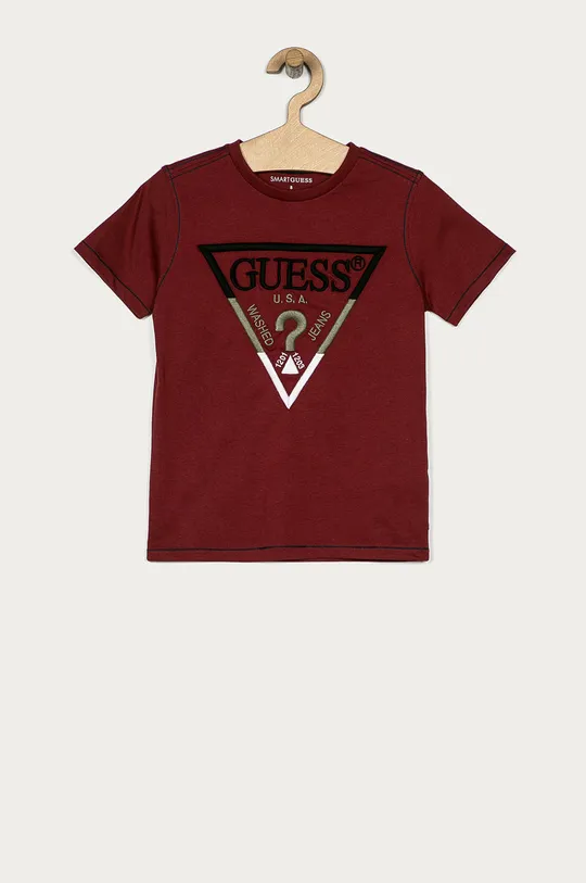 μπορντό Guess - Παιδικό μπλουζάκι 116-175 cm Για αγόρια