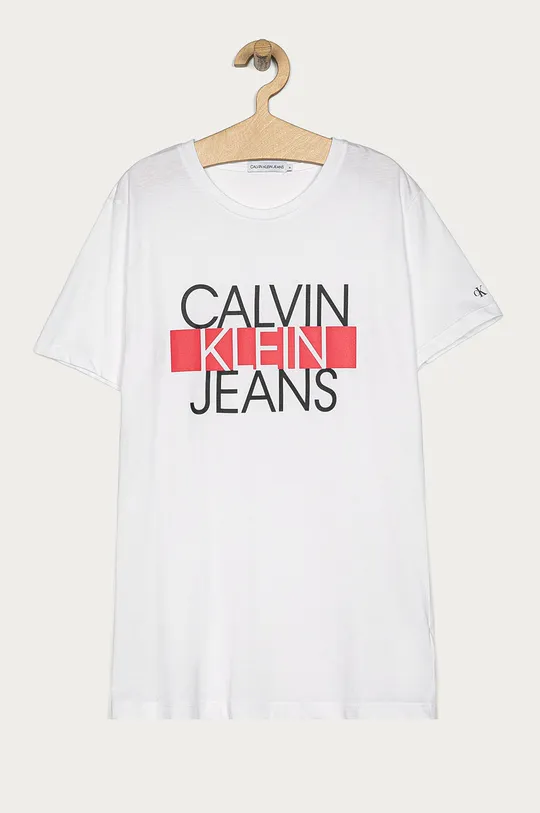 biela Calvin Klein Jeans - Tričko 116-176 cm Chlapčenský