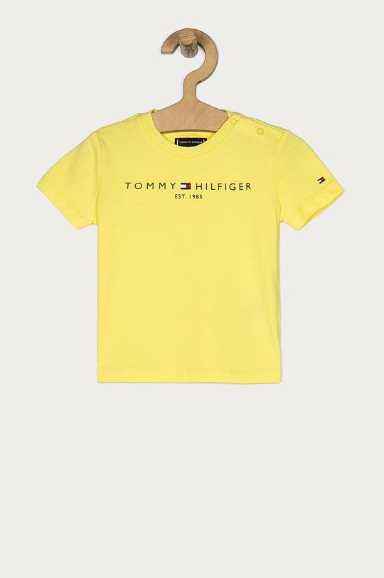 żółty Tommy Hilfiger - T-shirt dziecięcy 74-176 cm KB0KB05844 Chłopięcy