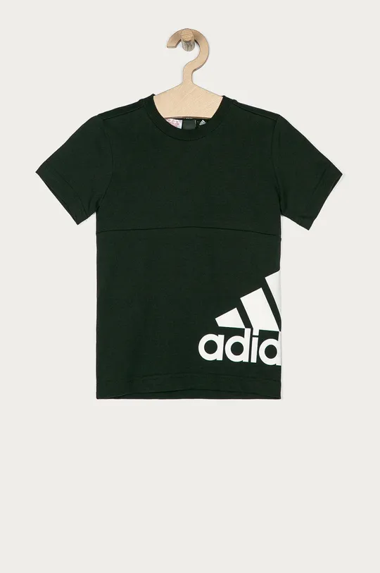 czarny adidas Performance - T-shirt 110-176 cm GE0654 Chłopięcy